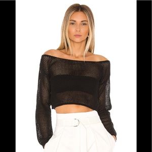 Superdown Abby Crochet crop top size M